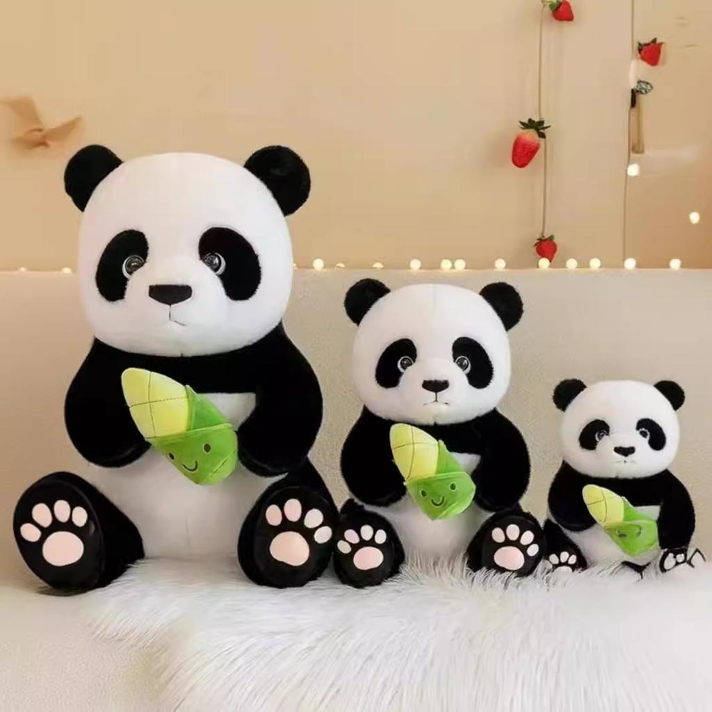 Bamboo Shoots Panda Plush Doll Doll for Boyfriend and Girlfriend Gift Souvenir Panda