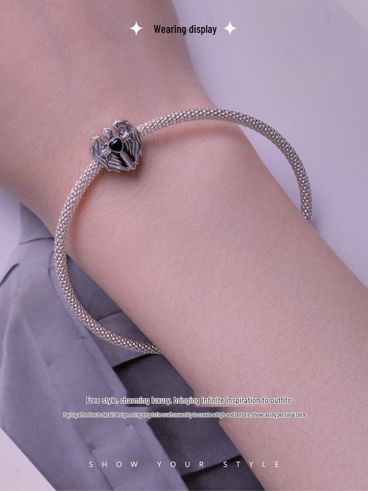 Aifle 925 Silver Faith & Love Cross Guarding Beads DIY Jewelry Accessories