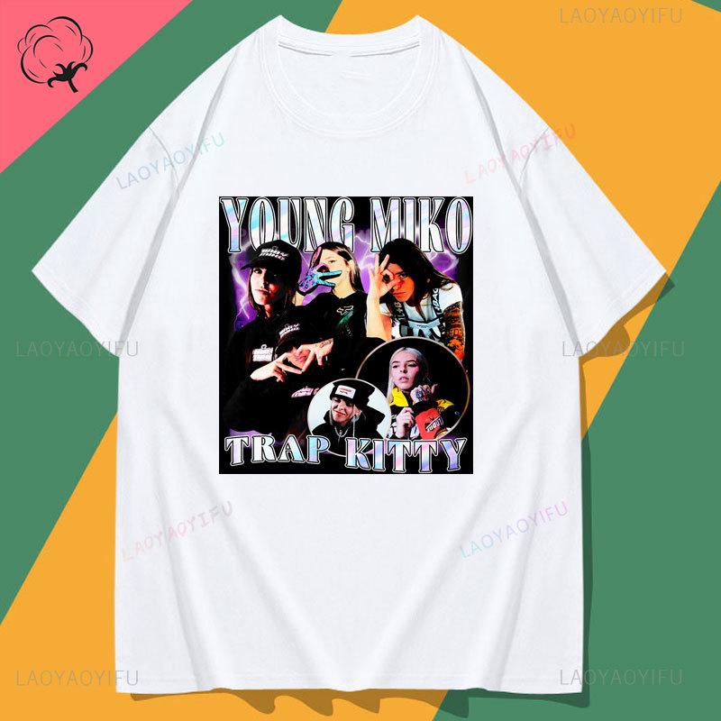 Camisetas Young Miko T Shirt Playera Baby Miko 90s Vintage Tee World Tour New Fashion Hot Popular Beautiful Women Y2k Clothes