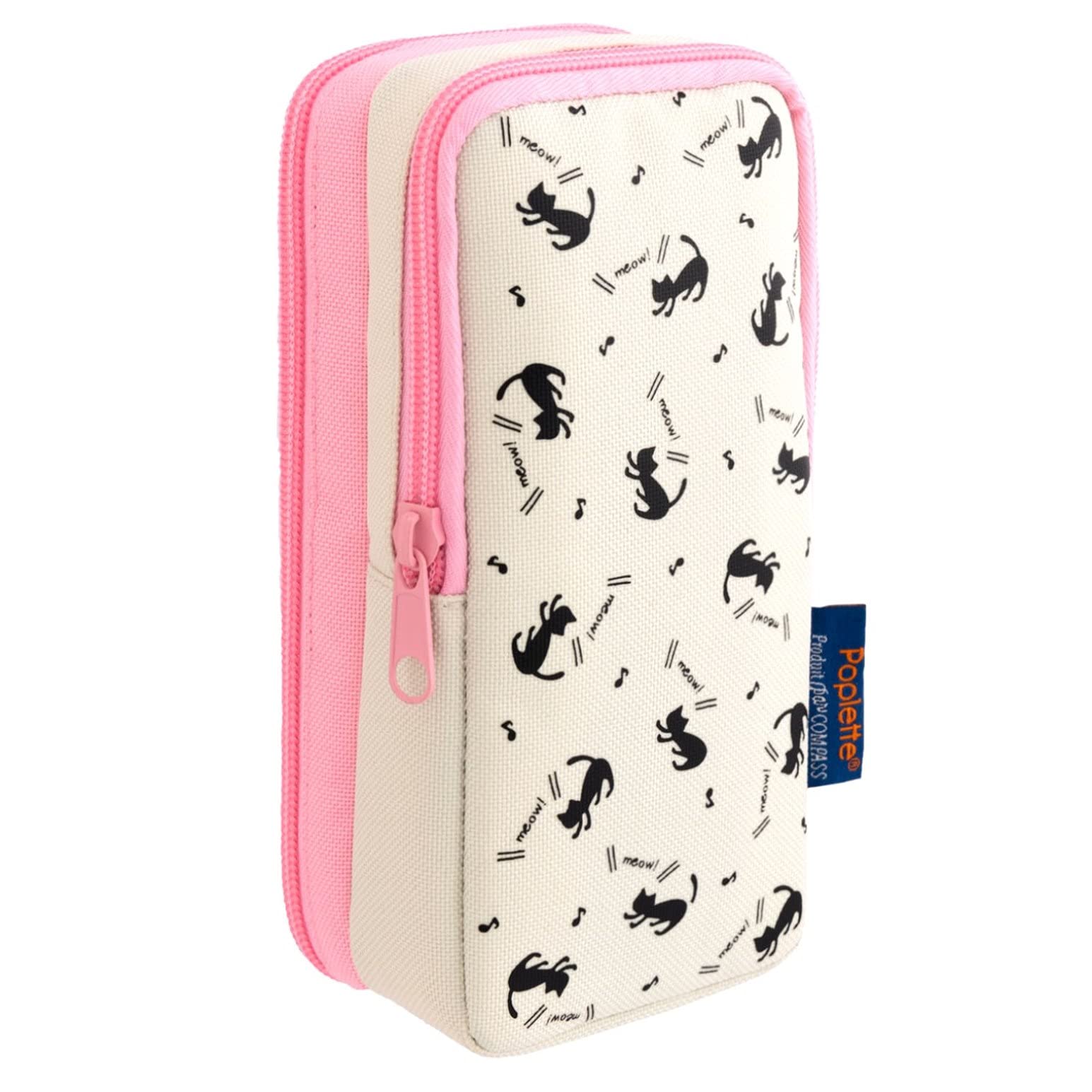 

Кейс для карандашей Nikken Stationery Вертикальный и горизонтальный, Поплетт, Куронеко, Розовый, PLPN-PK