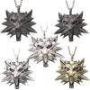 New Game Wild Hunt Keychain Wolf Head Logo Alloy Pendant Necklace Vintage Key Chains Bag Car Key Holder Men Jewelry Gifts