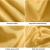 Round Table Cloth Satin Table Cover Gold Polyester for Wedding/Banquet/Restaurant -Silky Satin Dining Soft Table Decorations