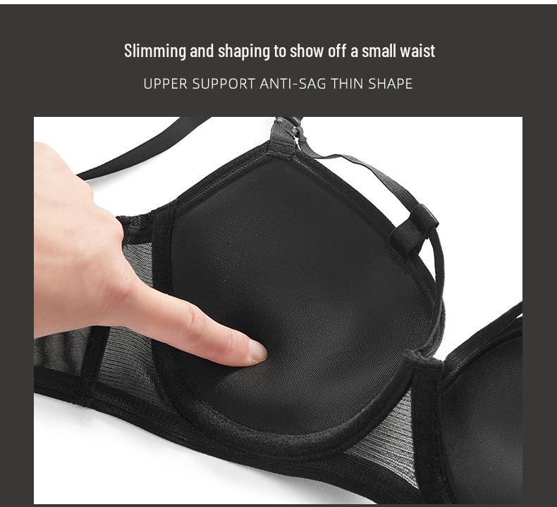 Adjustable Sexy Lingerie Set for Small Busts: Gathered, Anti-Sagging, Side Support, New Popular Style