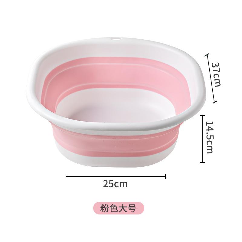 Plastic Basin Collapsible Foldable Thickened Small Portable Square Travel Wash Basin for Baby or Home Use