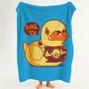 toy E Evil Y Yellow D Duck Throw Flannel Throw Blanket Suitable for Sofa Living Room Bedroom