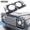 For Land Rover Defender 90 110 2004-2019 Aluminum Alloy Car Headlight Decorative Panel Cover Car Exterior Accessories
