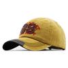 Washed cotton three-dimensional embroidered baseball cap Washed old letter cap