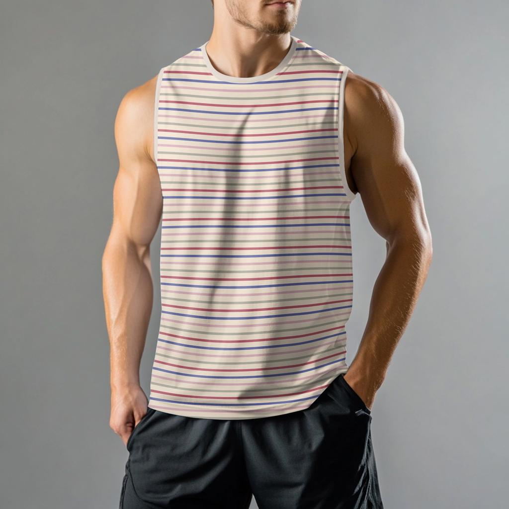 Men's Fashion Printed Sports Casual Sleeveless Vest