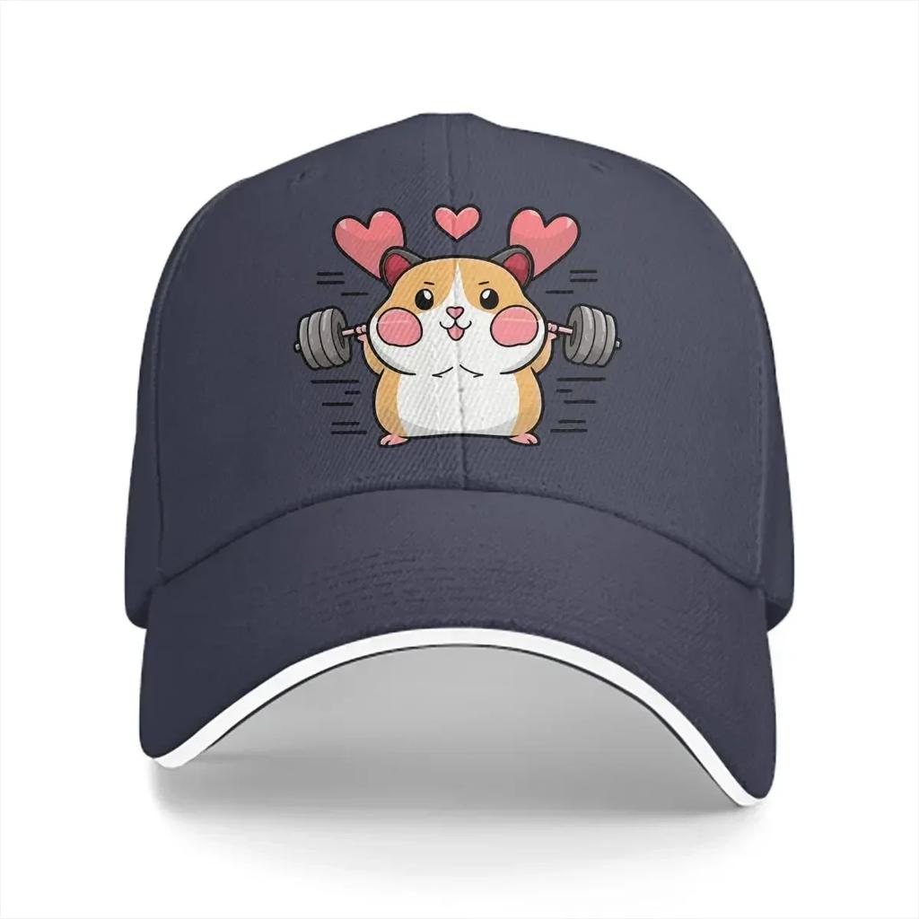 Heart of Gold Baseball Cap Men Hats Visor Protection Snapback Cute Hamster Animal Gifts Caps
