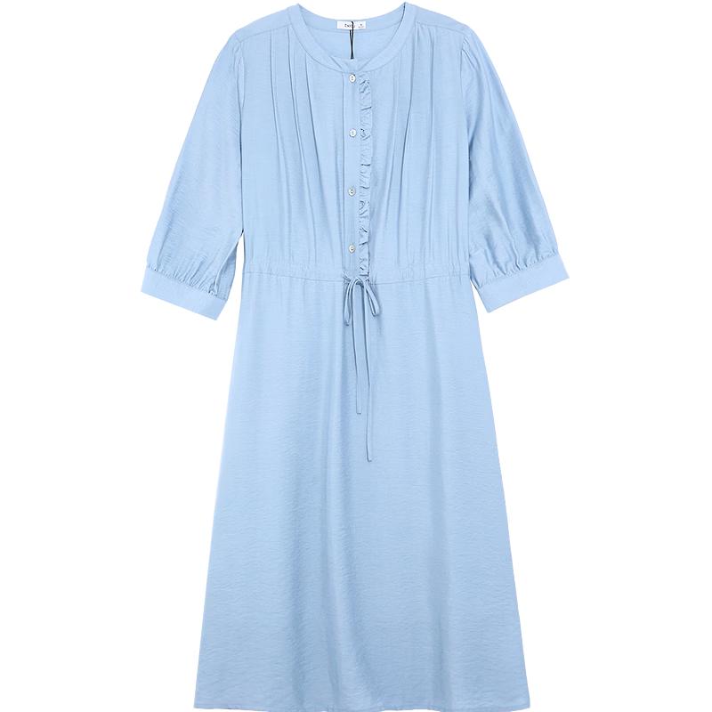 Betu Women s Elegant Tie-Waist A-Line Dress M