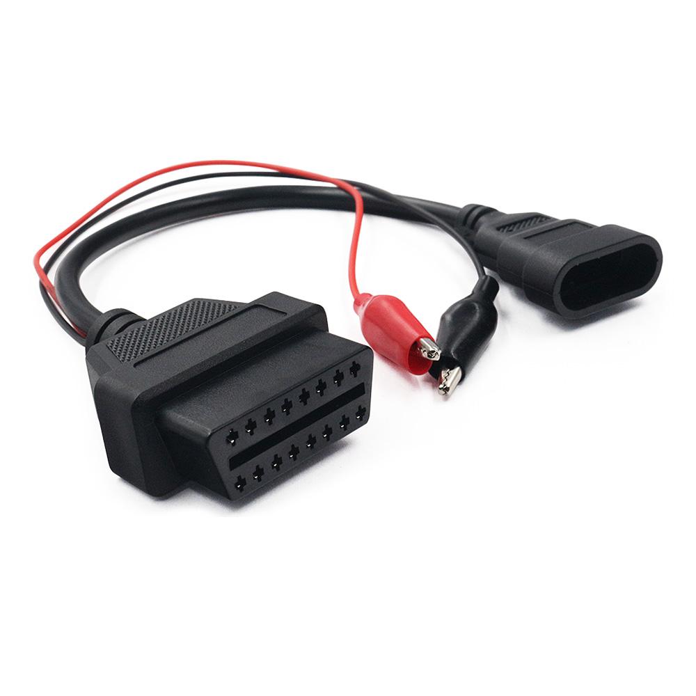 OBD2 Cable 3Pin to 16Pin For Fiat For Lancia For Alfa Remeo OBDII Plug 3 Pin Connector Adapter Car Extension Diagnostic Cables