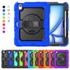 IPad Air 11 Inch Case M4 M3 M2 Silicone Hard Shell 360 Rotating Stand Handheld Portable
