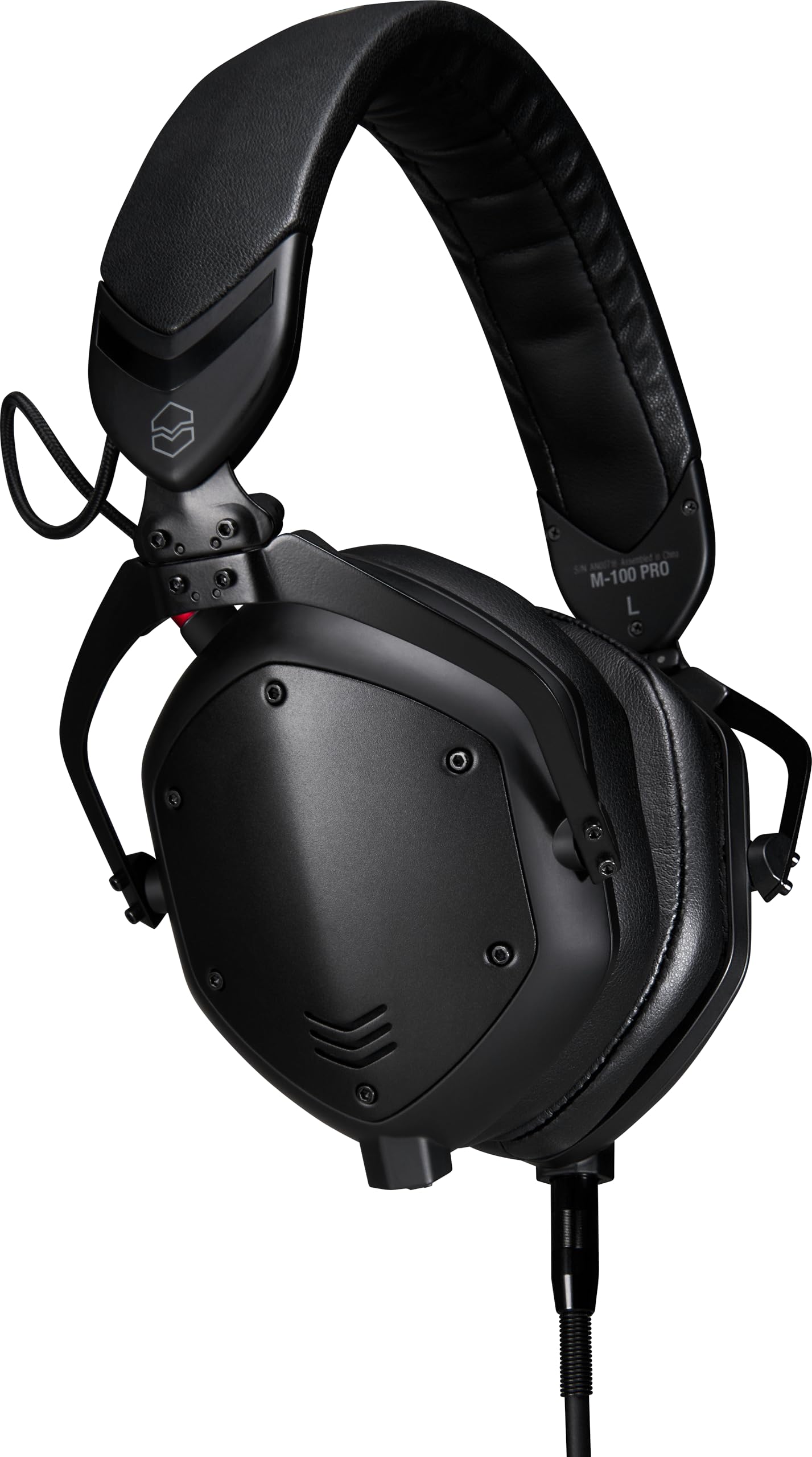 

PRO DJ Monitor Audio Wired Connection Black V-MODA M-100 Headphones, High-Resolution Compatible, Only, чорний