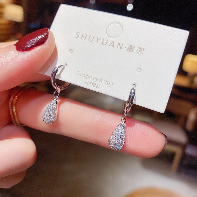 S925 Silver Needle Pearl Stud Earrings for Women