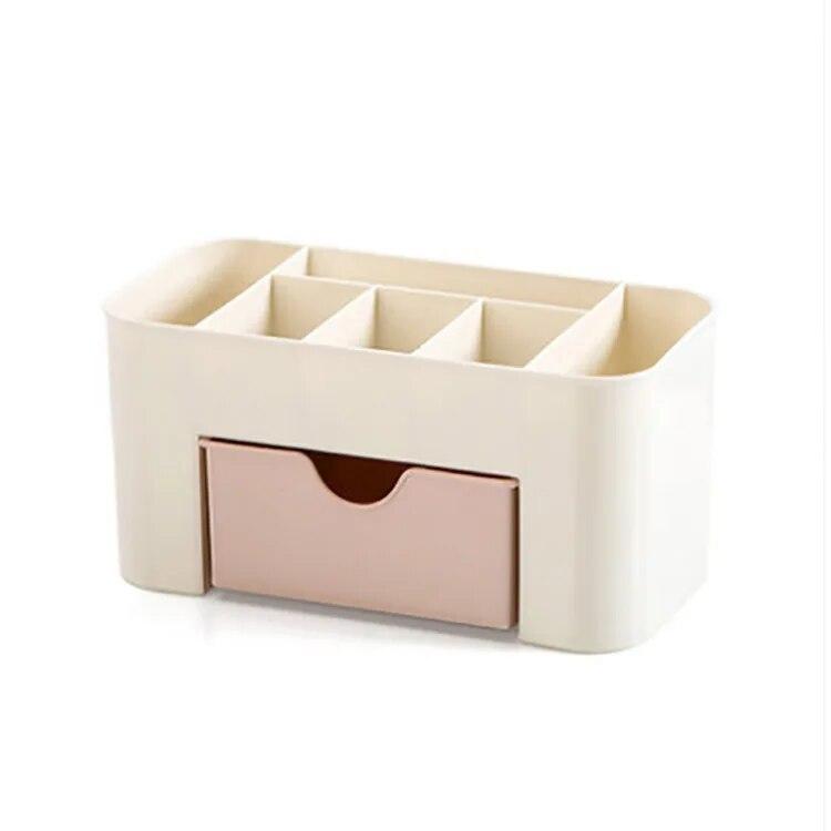 Double Layer Plastic Makeup Organizers Storage Box Cosmetic Drawers Jewelry Display Box Case Desktop Container Boxes Organizer