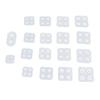 18pcs Silicone Molds Soft Elastic DIY Making Resin Molding for Decorative Handicrafts