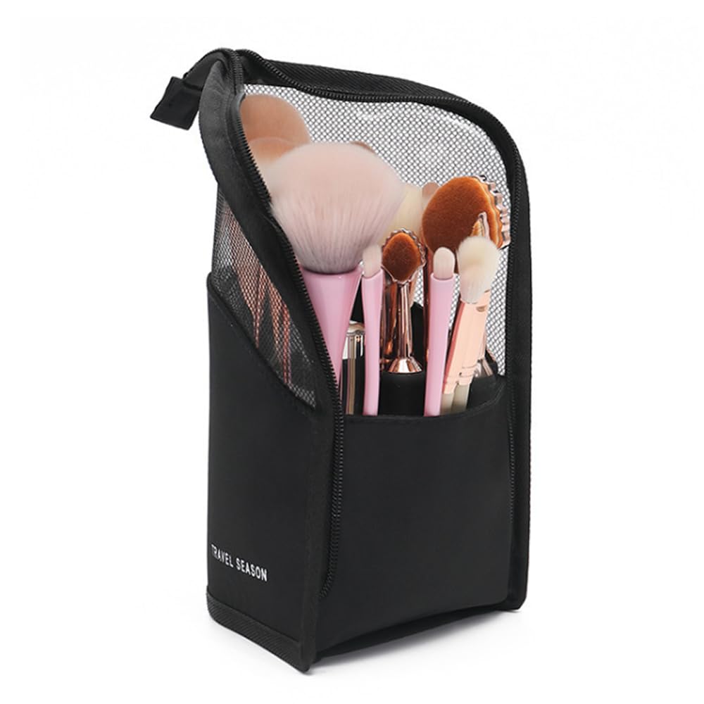 

YFFSFDC Makeup Brush Makeup Brush Large Capacity Brush Makeup Brush Pen Small Item Travel Storage Bag Case, Holder, Stand, Pouch, Holder, Organizer, чёрный