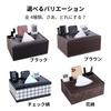 ORIJIRI Multifunctional Tissue with Remote Control Remote Control Small Item Tabletop Box with Dividers Case/Box Storage, Rack, Holder, (Black)