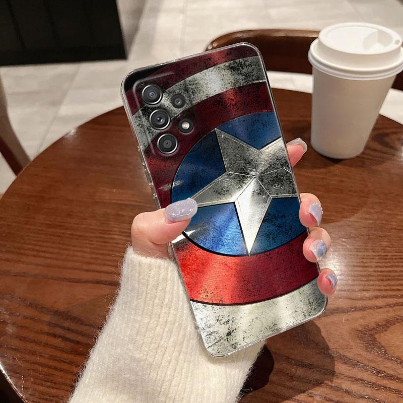 Marvel Spiderman Venom Deadpool Clear Case For Samsung Galaxy A57 A37 A56 A36 A55 A54 A35 A26 A07 A17 A16 A06 A36 A15 Soft Cover