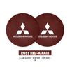 cyakpr1 Premium Suede Water Cup Pad Anti-Skid Splash-Resistan For Mitsubishi Lancer ASX Pajero Mirage Attrage Xpander Outlander