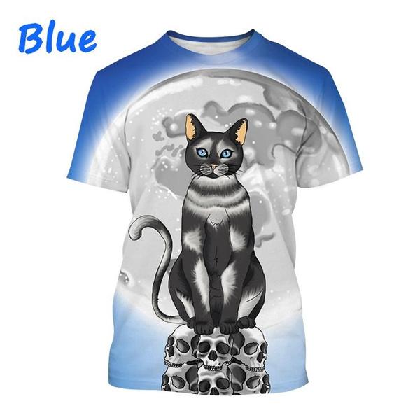 Мужская и женская модная футболка с принтом животных — фото 15