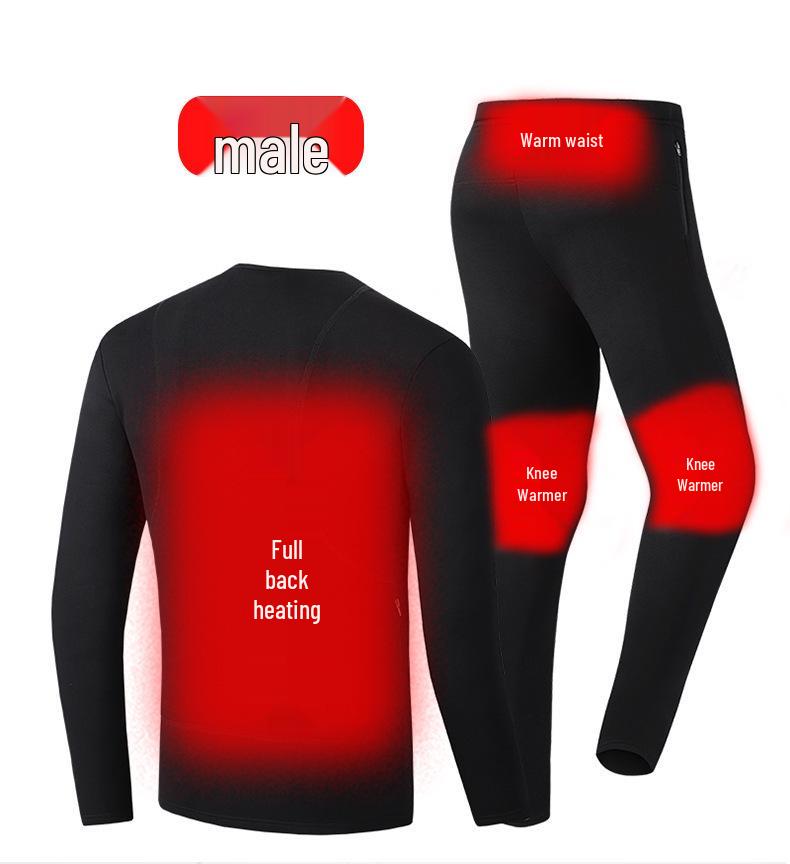 28-Zone Smart Heating Underwear Set for Men & Women: Winter Warmth & Constant Temperature