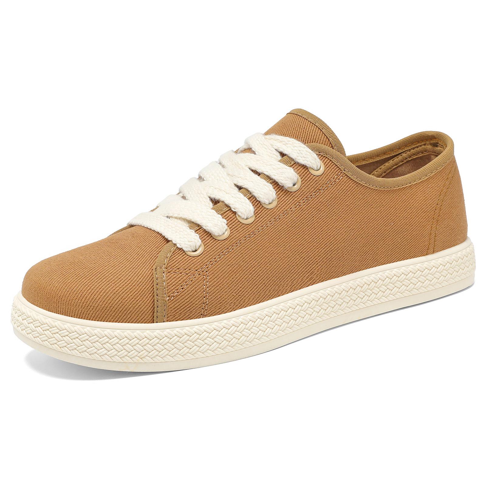 

2026 Summer Men s Black Fabric Sneakers Thick-Sole Men Casual Boards Shoes Breathable Lightweight Student Fashion Flats Trainers 39 хаки