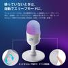 USB Condenser Desktop PC Noise Cardioid 8 RGB 16mm Microphone Silent Reverb for Live White Microphone, Microphone, 192kHz/24-bit Recording, Two-Level