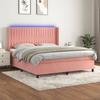 VidaXL Slatted Bed Base with Mattress and LED, Upholstered Bed, Double Bed, Adult Bedroom Interior Bed, 3139696