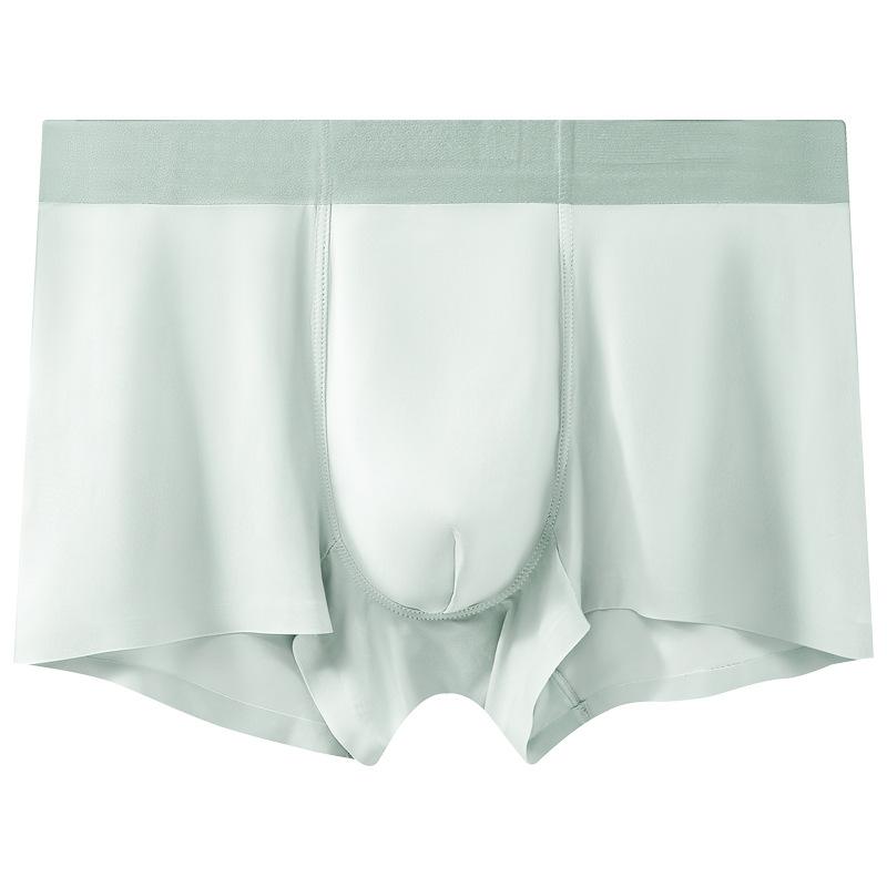 

Трусики Douyin Чоловічі боксери з крижаного шовку Безшовні наклейки Дихаючі Літні Тонкі Чотирикутні Чоловічі труси з крижаного шовку 4XL світло-сірого кольору