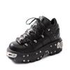 New Platform Sneakers Women Punk Rock Shoes Heavy Metal Style Russian Sourcing