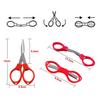 Stainless Steel Mini Cutter Foldable Camping Key Chain Fishing Pliers Scissor