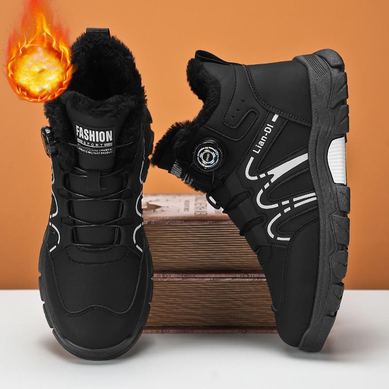 

Модная мужская камуфляжная обувь Martin до щиколотки, зимние ботинки для мужчин, тактическая армейская обувь для боя, водонепроницаемые ботинки с высоким верхом, британский стиль, обувь для хайкинга, теплая 39 чёрный