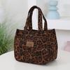 Largecapacity fashion niche design tote bag women's casual handbag Korean version of foreignstyle thermal insulation leopard print