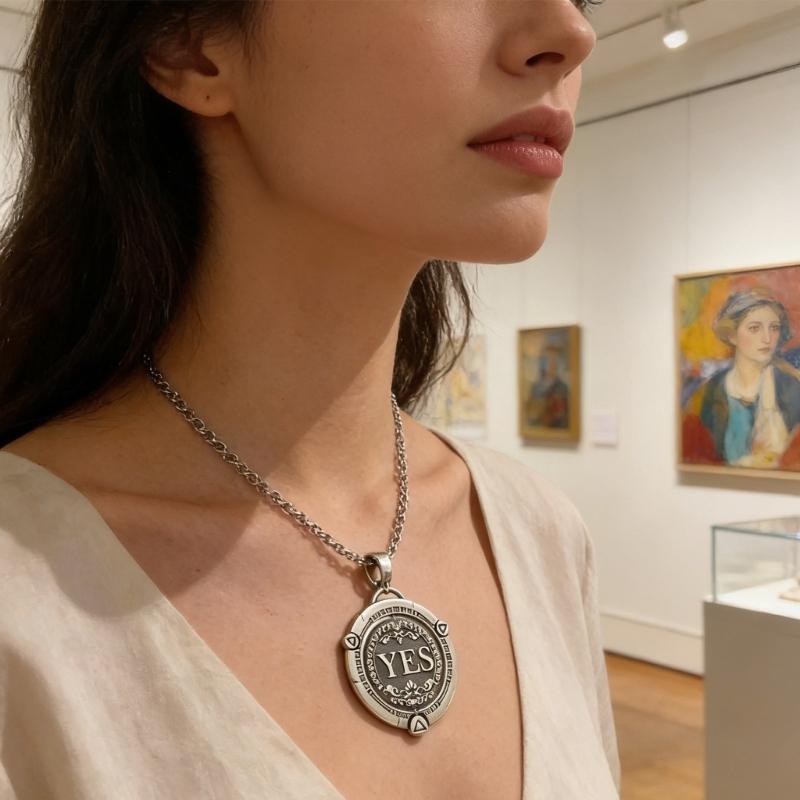 Rotating Decision Coin Necklace Vintage Copper Jewelry Adjustable Clavicle Chain Accessory For Men And Women