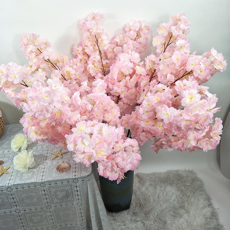 Cherry Blossom Artificial Stems Floral Arrangement Decoration Props Photography