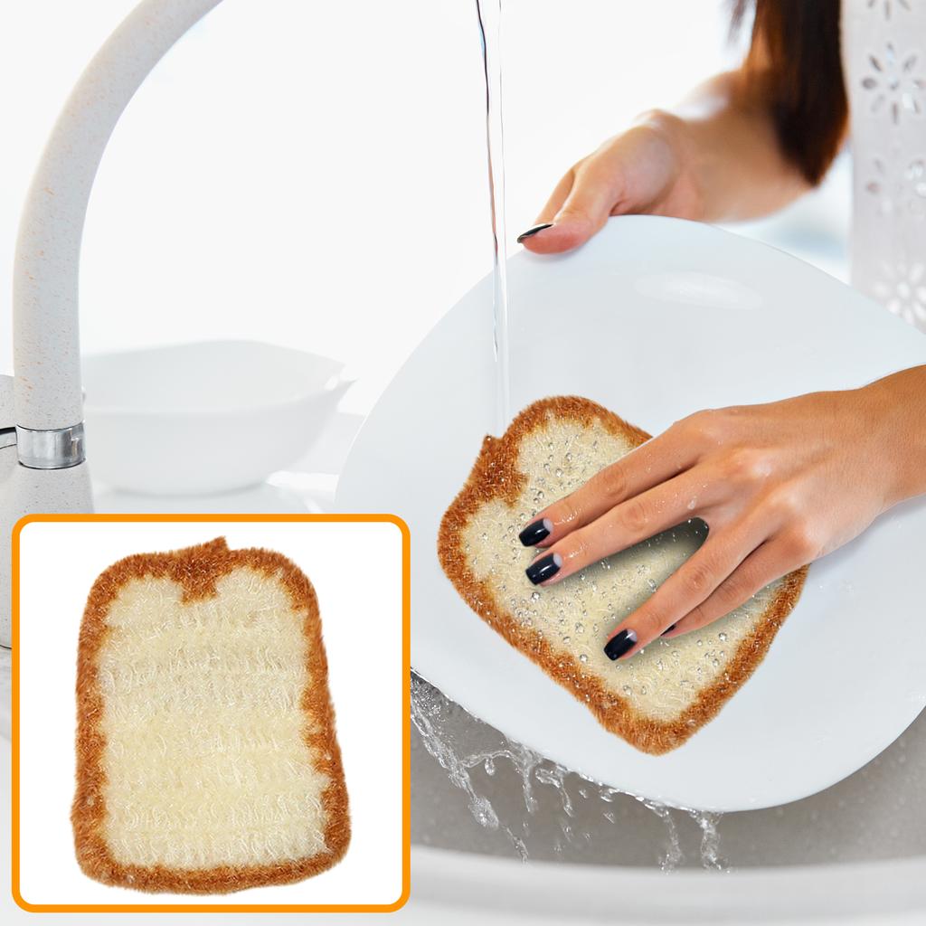 Bread Dishcloth Scouring Pad Cleaning Multi-functional Dishcloth