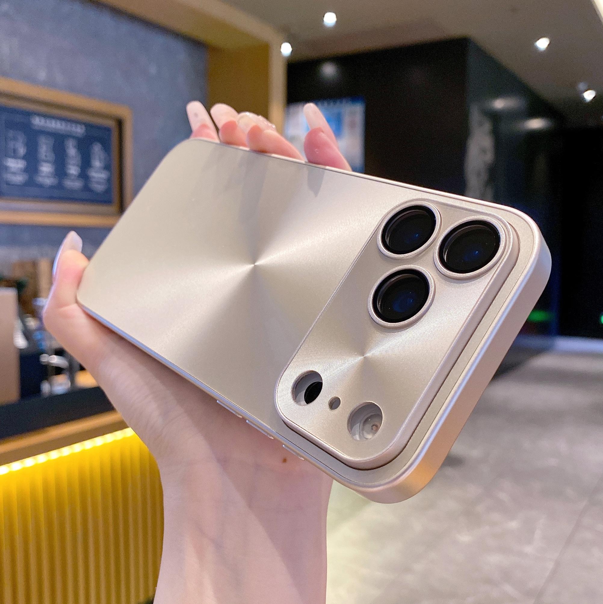 

Лазерный чехол с узором «Аврора» и матовой поверхностью для iPhone 17 Air 16 15 14 13 12 11 Pro Max Plus, противоударный бампер со стеклянным защитным кольцом для объектива iPhone 13 Pro