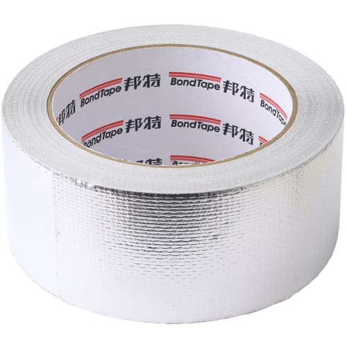 UPstore Aluminum Tape, 25m X 5cm, Metal Tape for Bonding Insulation Sheets, Aluminum Glass Cloth Tape, Fiberglass Tape, Aluminum Foil Tape, Duct Tape,