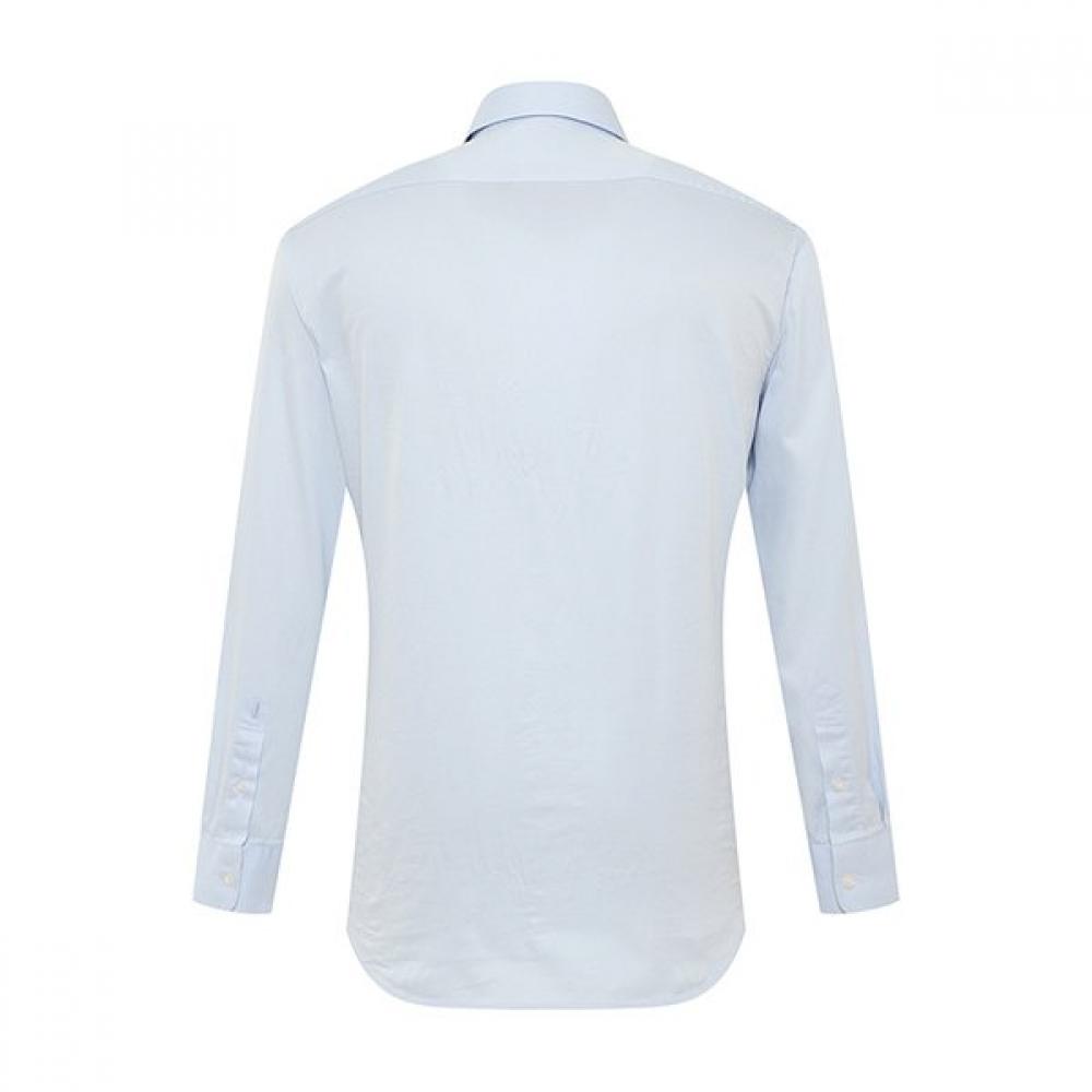 Vanbrough Twill Solid Semi Wide Classic Shirt Bzrsg1003 Bu