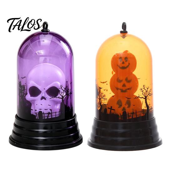 Halloween Party Props Pumpkin Lantern, Battery Operated LED Light, with Hanging Buckle, Lantern Durable Plastic Lighting, for And Desktop Ornament