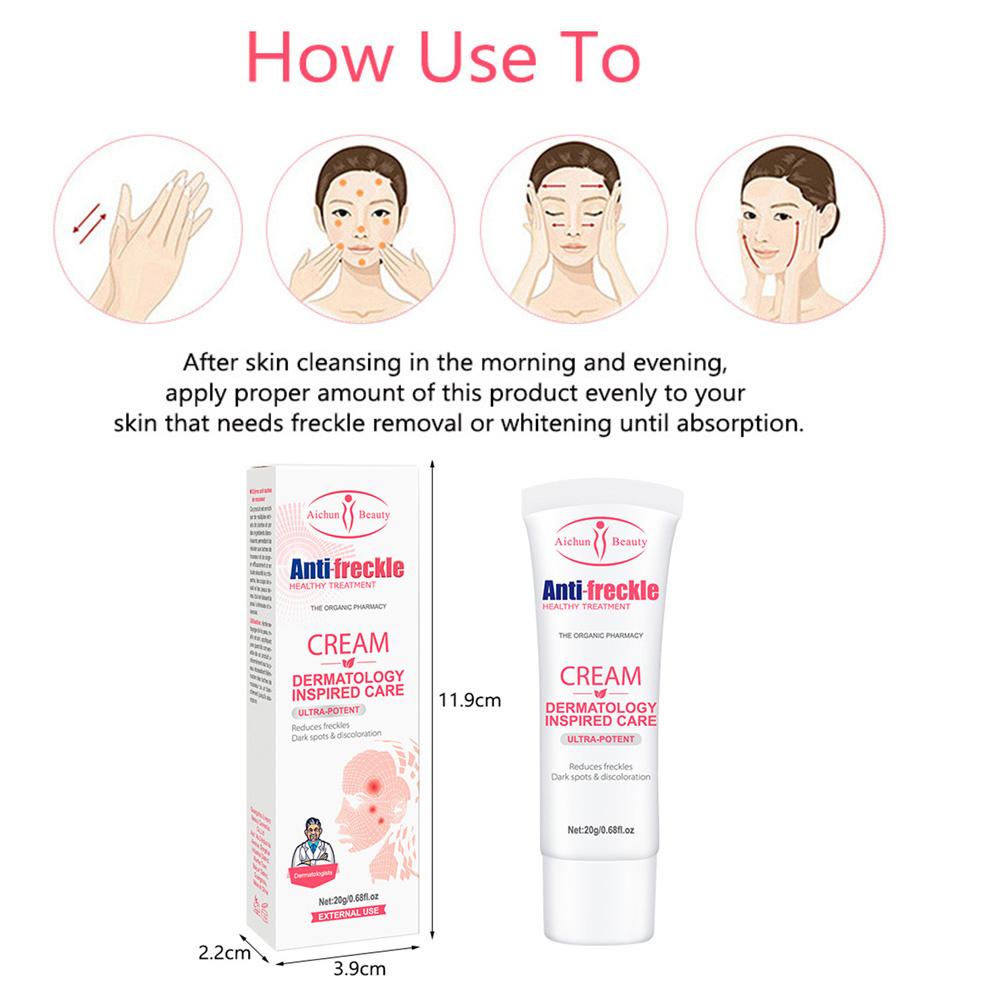 Aufhellende Creme & Serum Gegen Dunkle Flecken & Sommersprossen – Für Gesicht & Körper