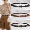 Pin Buckle Pu Waistbands Thin Trouser Decoration Fashion Women Belt  Dress Decoration