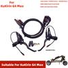 XOD 2-Kolben Elektrofahrradbremse, Wasserdichte Ölbremse mit 2-Pin-Stecker für Kukirin Roller