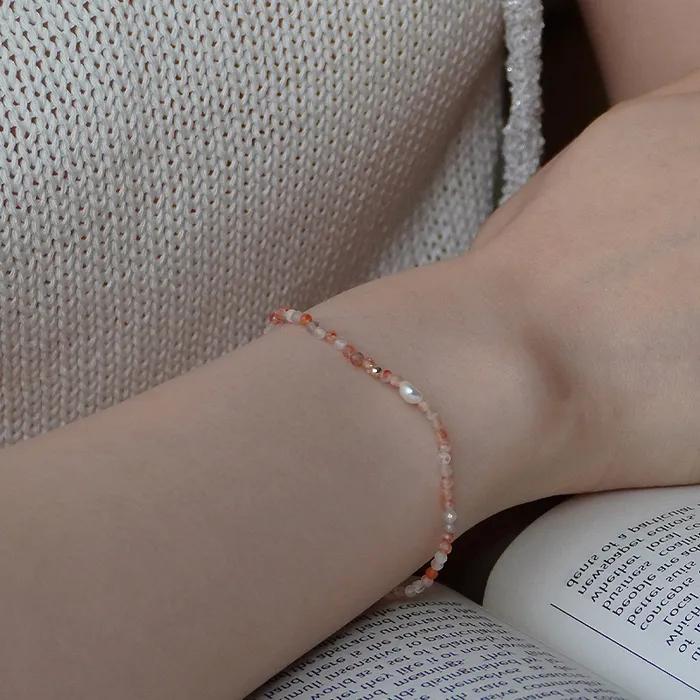 Sunstone gold bracelet #B054