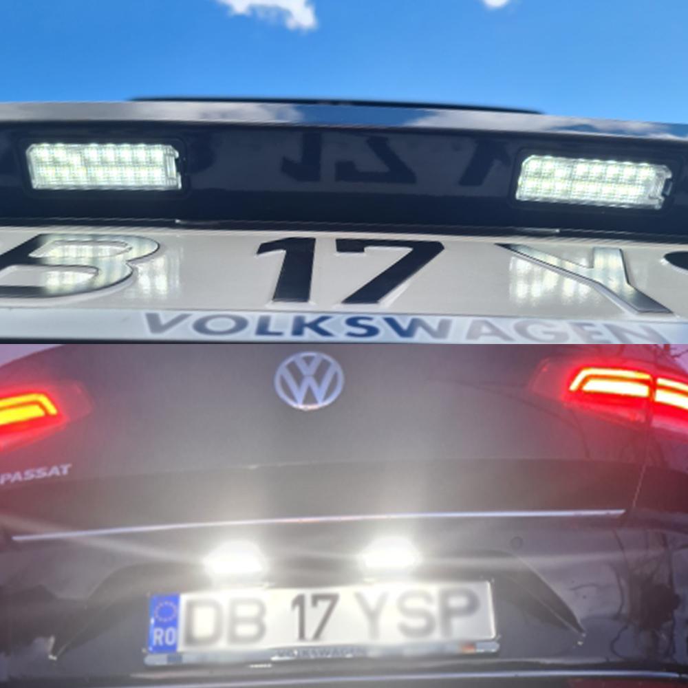 2Pcs Canbus LED License Number Plate Light For 2018-2022 Seat Ibiza V 06-22 Leon Toledo Exeo Altea Rear Tail light #1K8943021C
