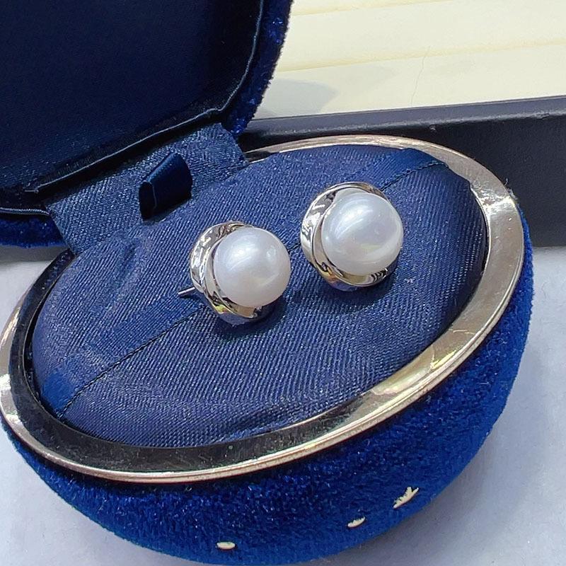 Elegant Freshwater Pearl Stud Earrings – Simple, Fashionable Ear Jewelry 7