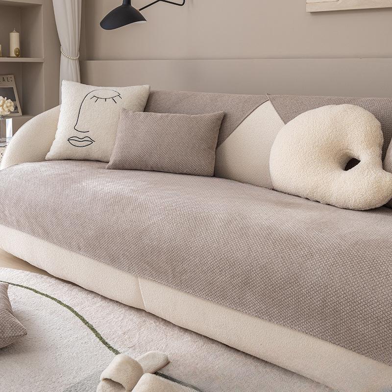 Ženilkový vankúšik na pohovku Four Seasons Univerzálny Jednoduchý Moderný Poťah Ľahký na uterák Luxus v štýle Protišmykové kombinácie High-End sety Poťah