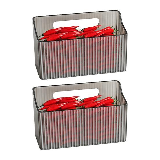 Storage Box No Drilling with Hollow Drain Holes Organizer Space-saving Storage Basket for Kitchen And Bathroom