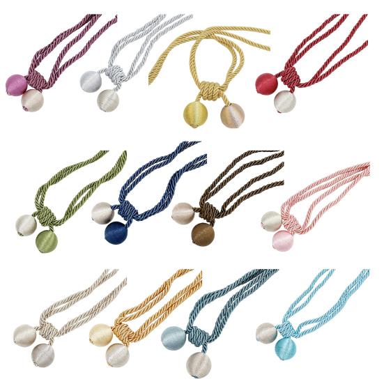 2 Pezzi Corda per Tende, Decorativa Annodatura Fatta a Mano, Cordini per Tenere Aperte le Tende per Soggiorno Camera da Letto Finestra Tende Trasparenti